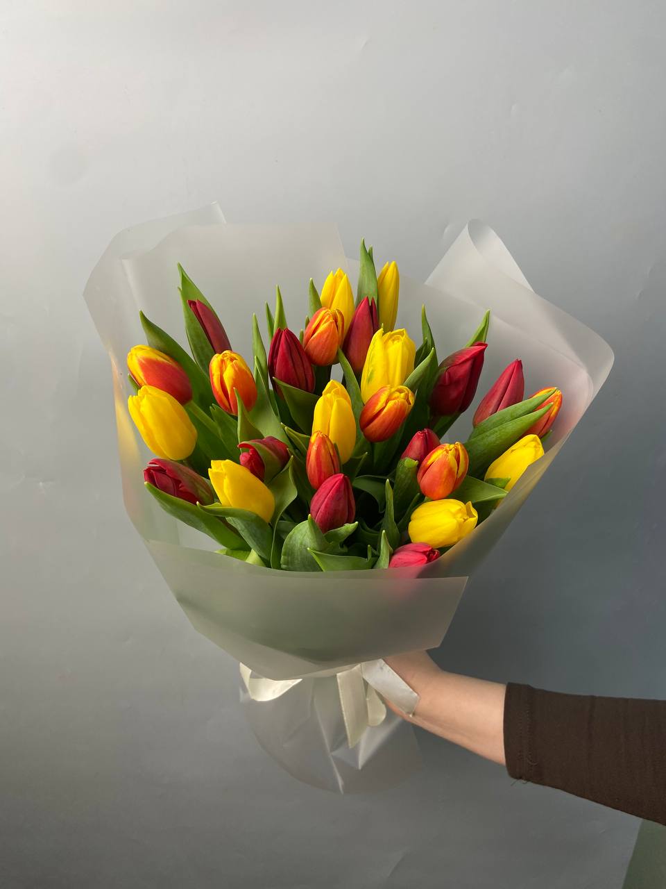 Тюльпаны микс 25 шт с доставкой по Астане