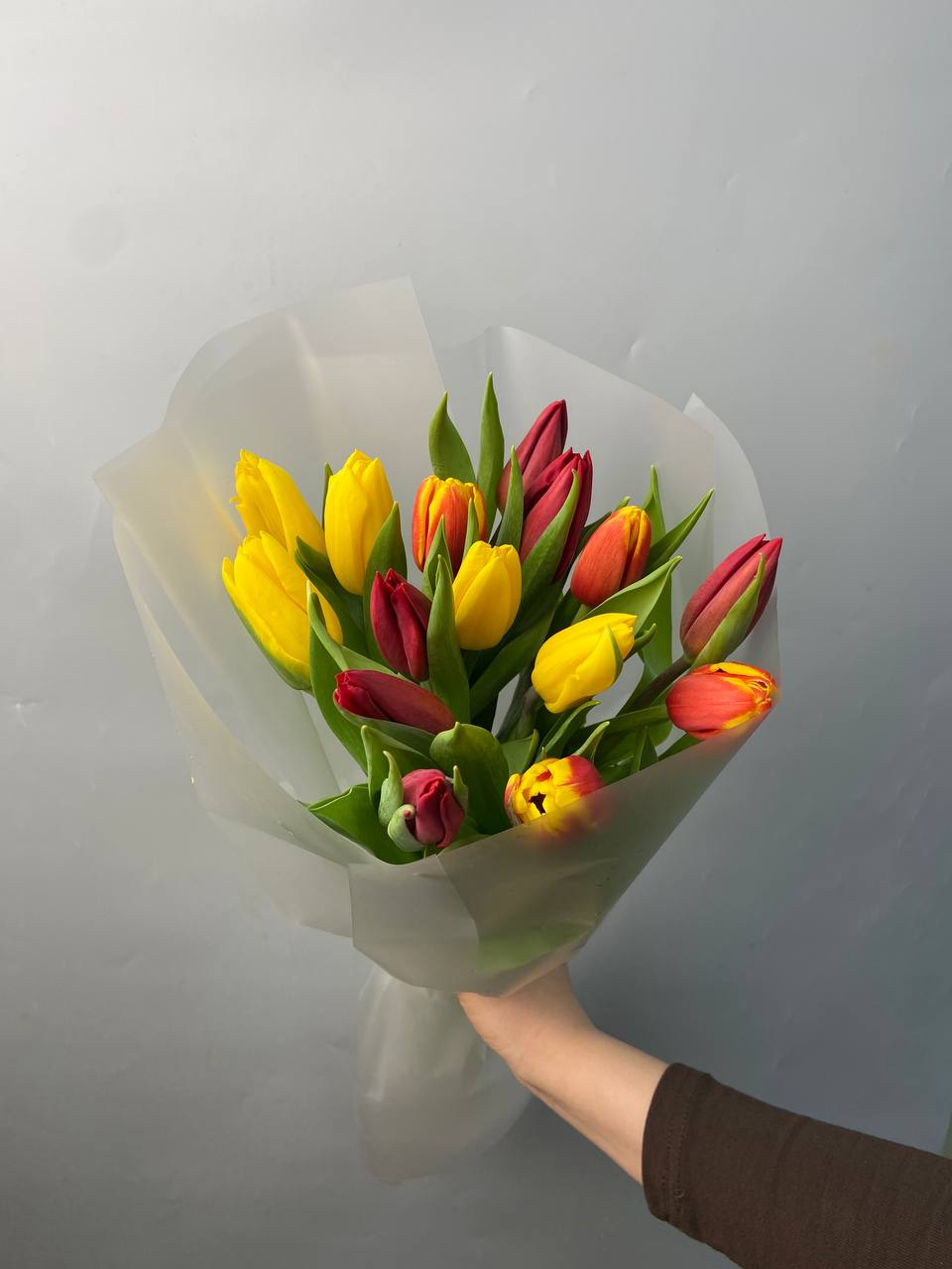 Тюльпаны микс 15 шт с доставкой по Астане