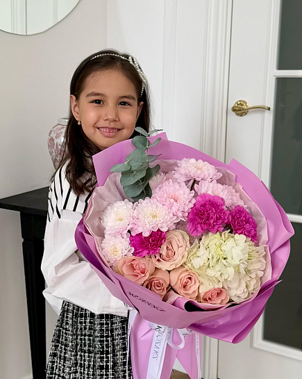 Евро букет S с доставкой по Астане