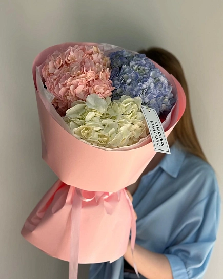 Букет из 3 гортензий «Для учителя» с доставкой по Astana