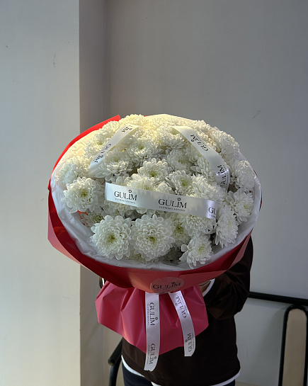 Пышные хризантемы  с доставкой по Астане