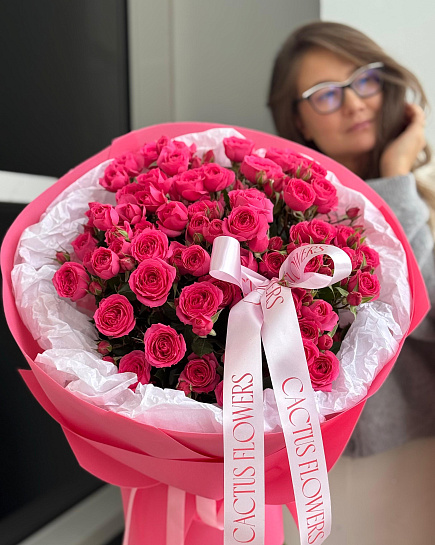 Букет для неё из кустовых роз  с доставкой по Astana