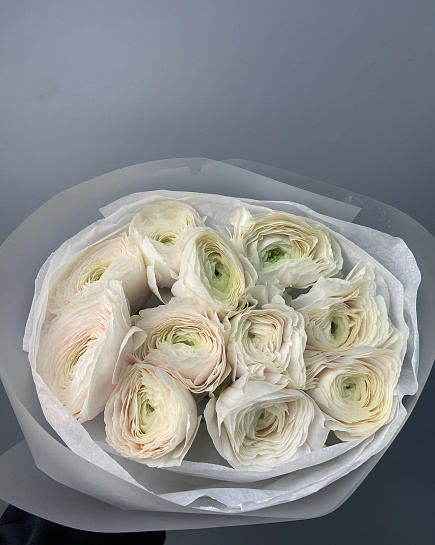 Ранунклюсы 11 шт в букете  с доставкой по Астане