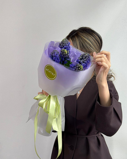 Монобукет Гиацинты (5) с доставкой по Астане